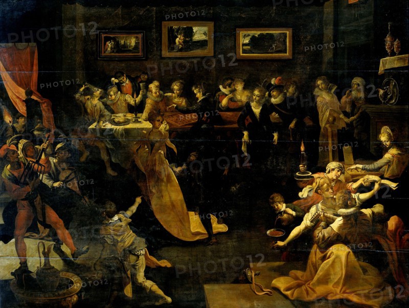 Night Banquet and Masquerade, copy after Joos van Winghe, 1580 - 1630