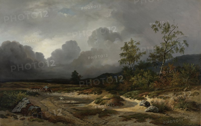 Landscape with a Thunderstorm Brewing, Willem Roelofs, I, 1850