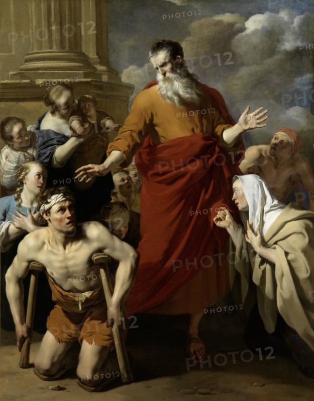 St Paul Healing the Cripple at Lystra, Karel Dujardin, 1663