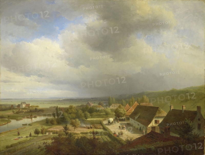 Hilly Landscape near Wageningen, The Netherlands, Abraham Johannes Couwenberg, 1833 - 1844