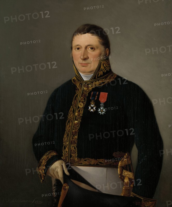 Portrait of Inspector-General A.F. Goudriaan, Izaak Schouman, 1829