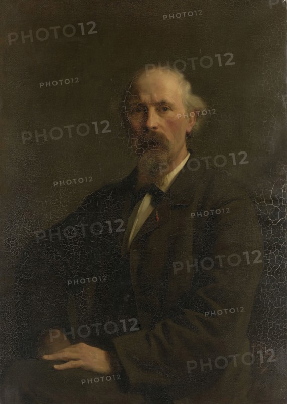 Portrait of Pieter Stortenbeker, 1828-1898, painter, Pieter de Josselin de Jong, c. 1884