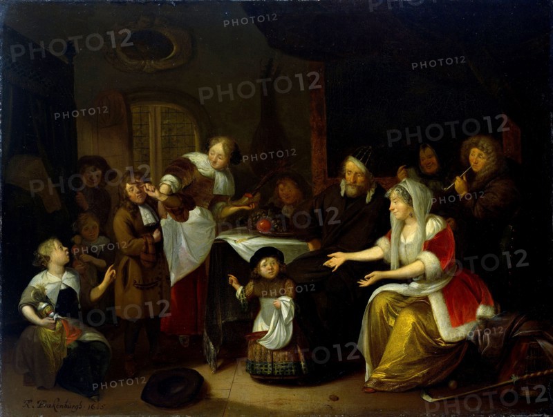 Feast of Saint Nicholas, Richard Brakenburg, 1685