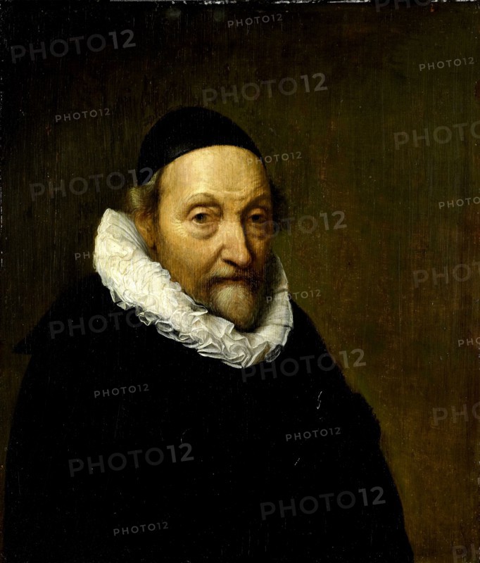 Portrait of Johannes Wttenbogaert, Jan Uytenbogaert, Remonstrant Minister in The Hague, Anonymous, c. 1640 - c. 1644