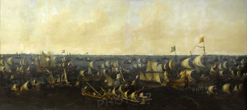 Naval Battle on the IJsselmeer, 6 October 1573: Episode from the Eighty Years' War, Abraham de Verwer, 1621