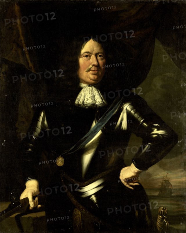 Portrait of an Admiral, possibly Adriaen Banckert, Vice-Admiral of Zeeland, Anonymous, c. 1670