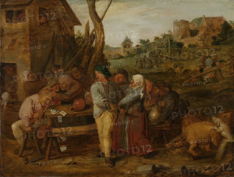 Peasant Brawl, Adriaen Brouwer, 1620 - 1630