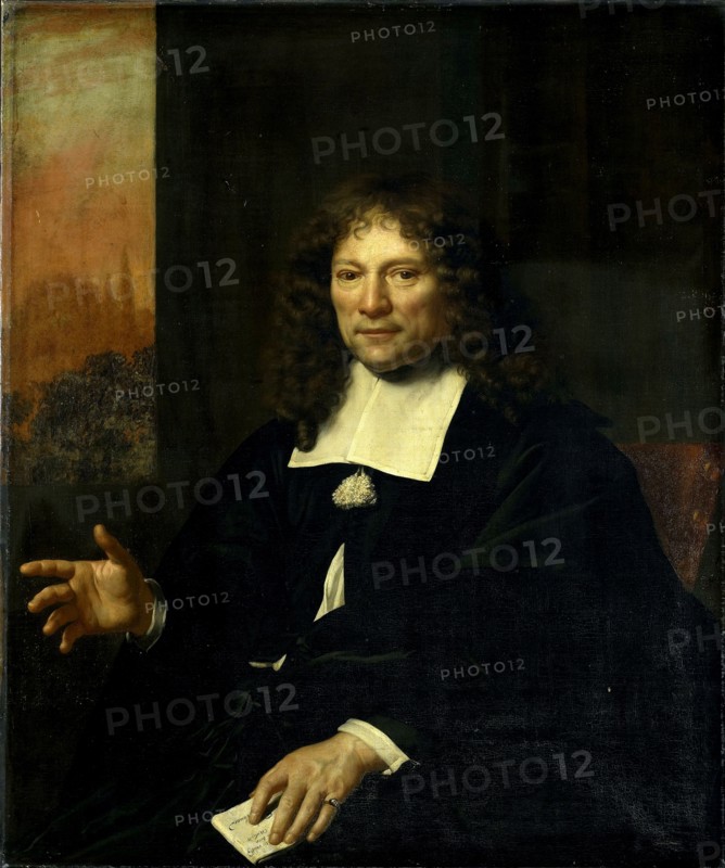 Portrait of Daniel Niellius, Elder of the Remonstrant Congregation at Alkmaar and Syndic, Adriaen Backer, 1671
