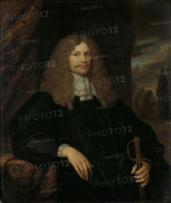 Portrait of Cornelis Backer, 1633-81, councillor, alderman, and colonel of the Amsterdam militia, Caspar Netscher, 1660 - 1684