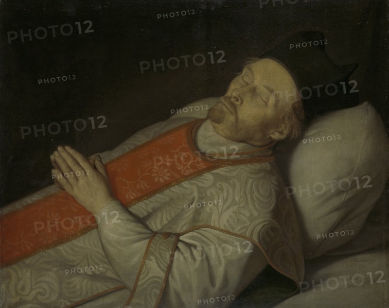 Johannes Puttkammer, Doctor of Divinity in Utrecht, on his Deathbed, Hendrick Bloemaert, 1671