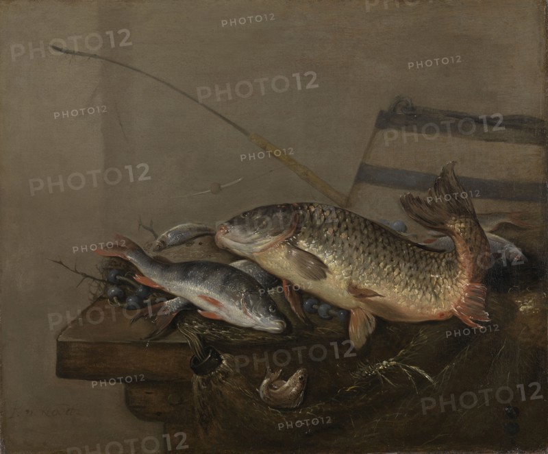 Still life with fish, Pieter van Noort, 1648 - 1672