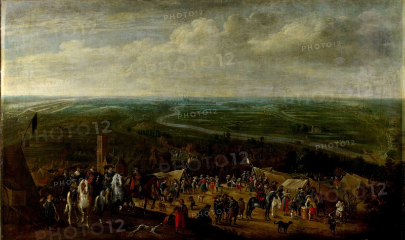 Prince Frederick Henry at the Siege of s Hertogenbosch, 1629, Pauwels van Hillegaert, c. 1631