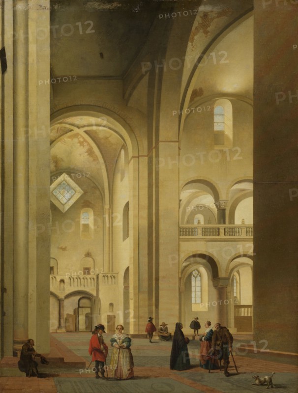 The transept of the Mariakerk in Utrecht, seen from the northeast, The Netherlands, Pieter Jansz. Saenredam, 1637