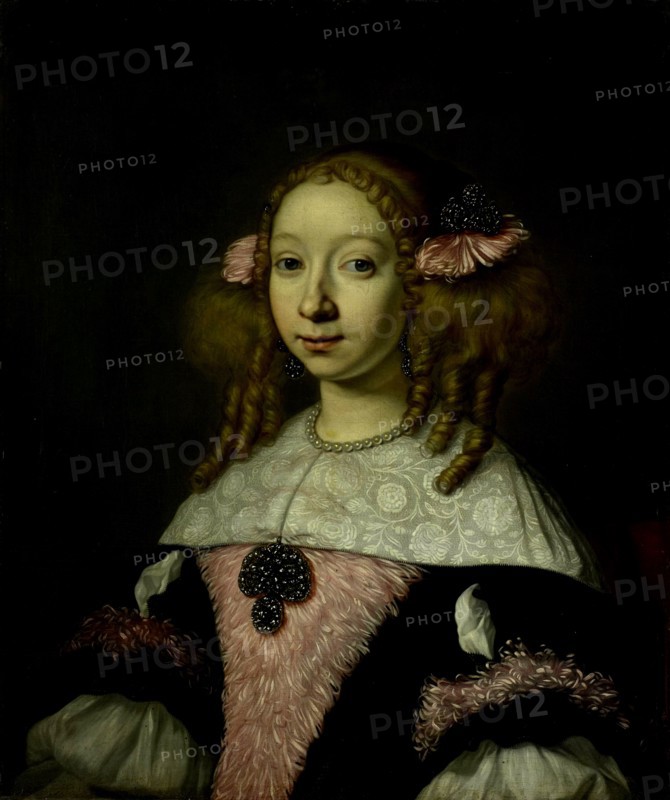 Portrait of Adriana Jacobusdr Hinlopen, Wife of Johannes Wijbrants, Lodewijk van der Helst, 1667