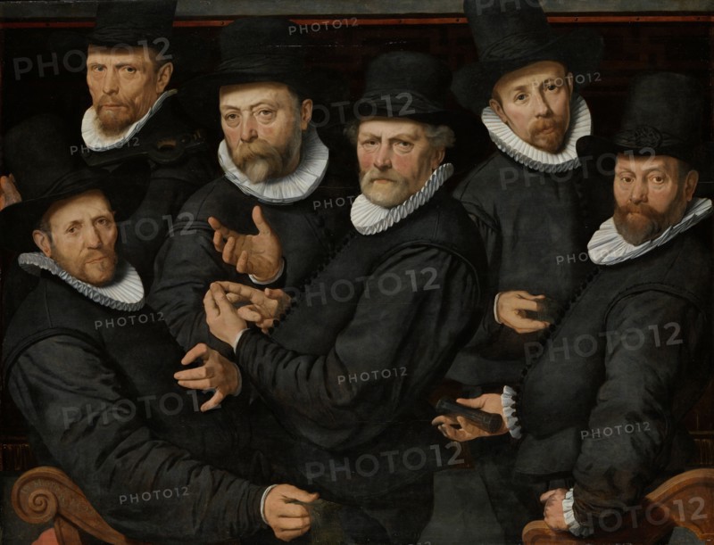 Six Wardens of the Drapers Guild, Pieter Pietersz., I, 1599