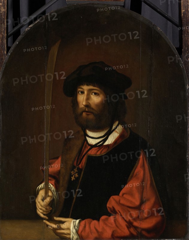 Portrait of Ruben Parduyn, knight of the Holy Sepulchre, copy after Jan Gossaert, after c. 1644