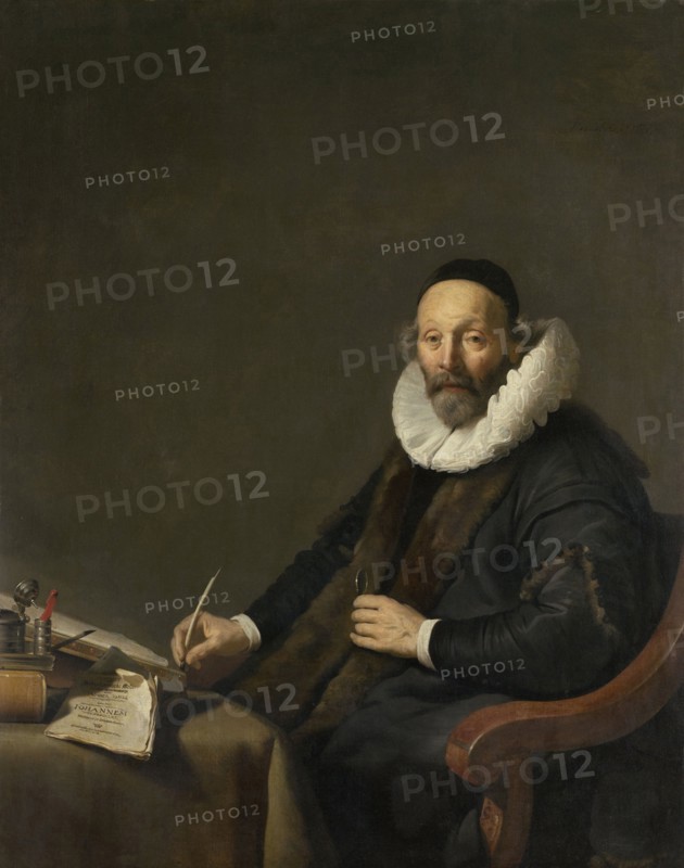 Portrait of Johannes Wttenbogaert, Jan Uytenbogaert, Remonstrant Minister in The Hague, The Netherlands, Jacob Adriaensz. Backer, 1638