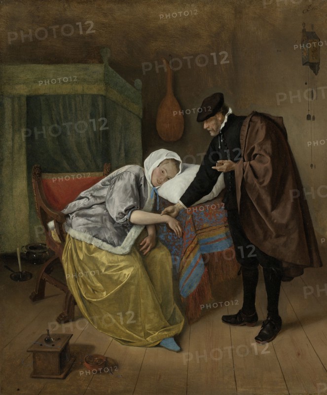 The Sick Woman, Jan Havicksz. Steen, c. 1663 - c. 1666