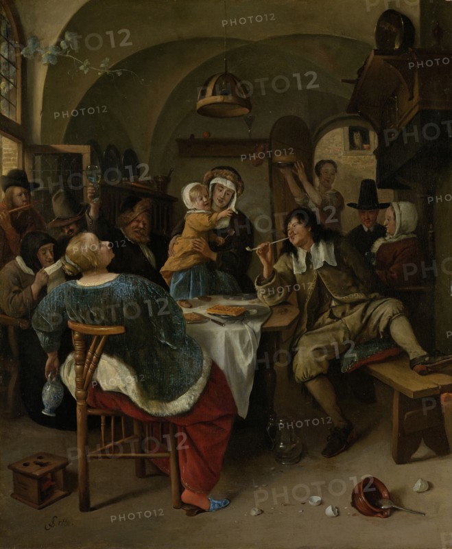 Family scene, Jan Havicksz. Steen, 1660 - 1679