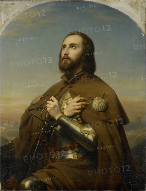 Eberhard, 1445-96, Duke of WÃ¼rttemberg as a pilgrim, the Holy Land, Nicaise De Keyser, 1846