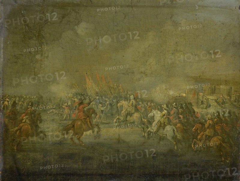 A Cavalry Skirmish, Anonymous, c. 1645