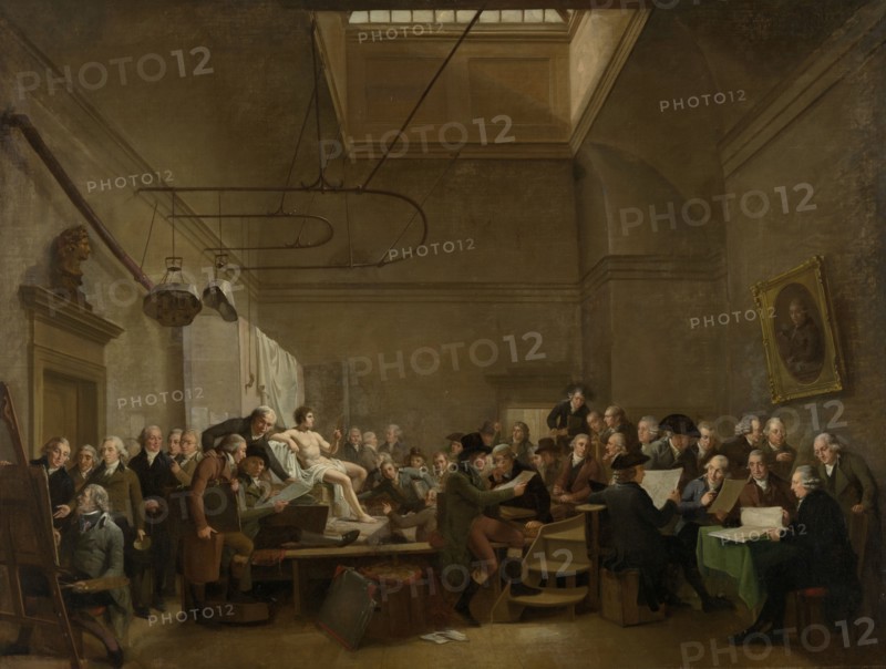 The Drawing Gallery of the Felix Meritis Society, Adriaan de Lelie, 1801