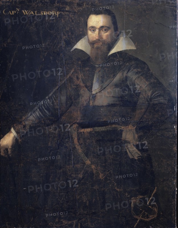 Portrait of Bartholomeus Andrio Walsdorffer, Captain of a Swiss Company to Apportion Friesland, Died at Bergen-op-Zoom, Anonymous, c. 1605 - c. 1615