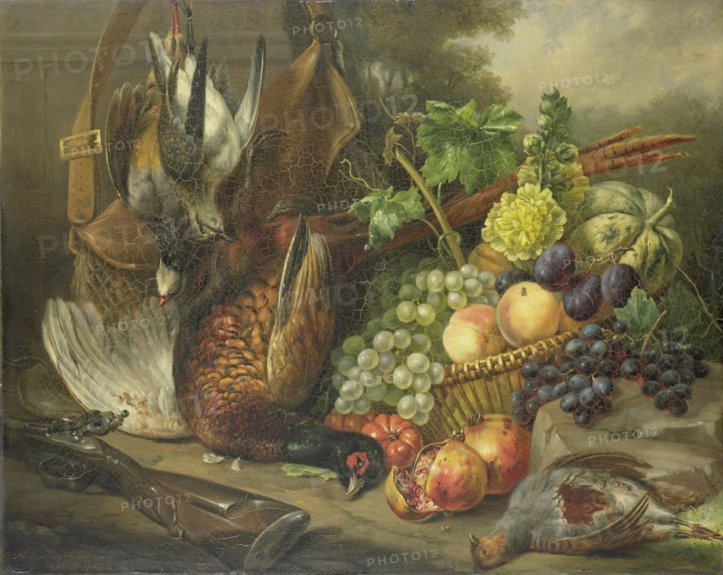 Still life, Elisabeth Iosetta Burgklij Glimmer-Hoopstad, 1842