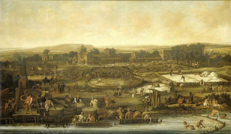 Wool Making, Pieter de Molijn, 1651