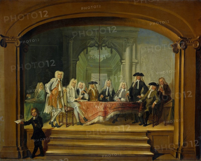 Regents of the Aalmoezeniersweeshuis Orphanage in Amsterdam The Netherlands, 1729, Cornelis Troost, 1729
