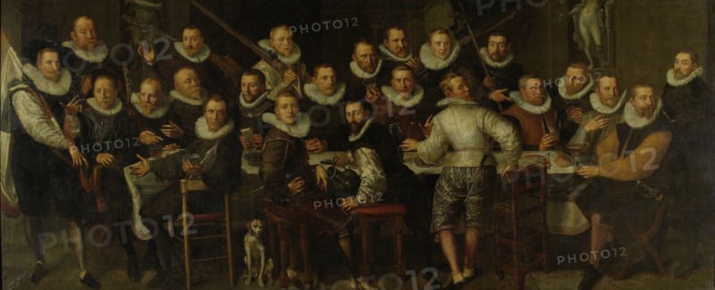 The Company of Captain Gillis Jansz Valckenier and Lieutenant Pieter Jacobsz Bas, Amsterdam, 1599, The Netherlands, Pieter Isaacsz., 1599