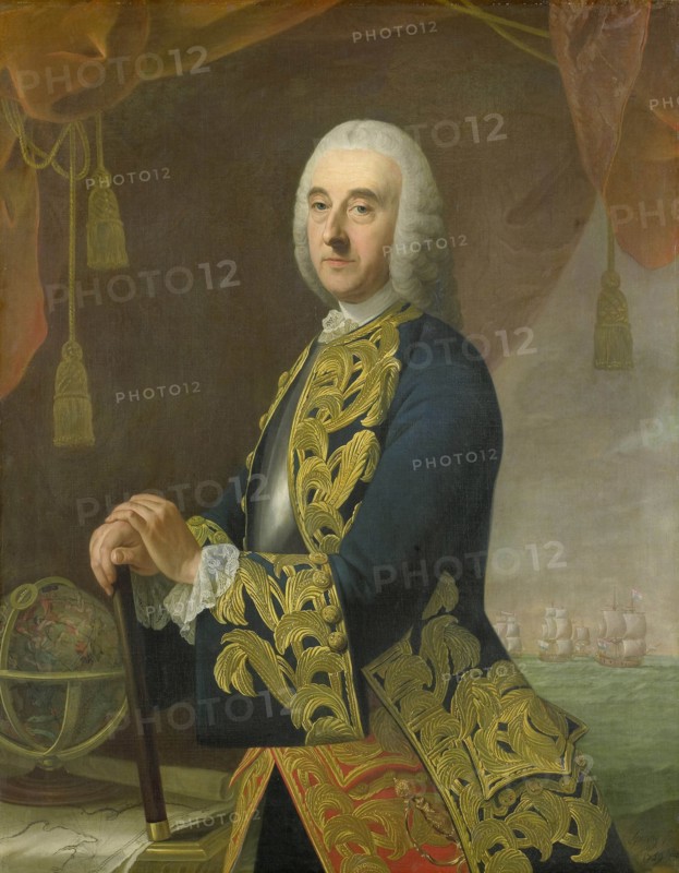 Portrait of Vice-Admiral Hendrik Lijnslager, Son of Harmen Lijnslager and Judith Allijn, Guillaume de Spinny, 1759