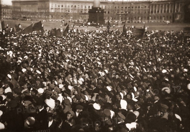 At Uritsky Place Petrograd Saint Petersburg Russia, History of the Russian Revolution