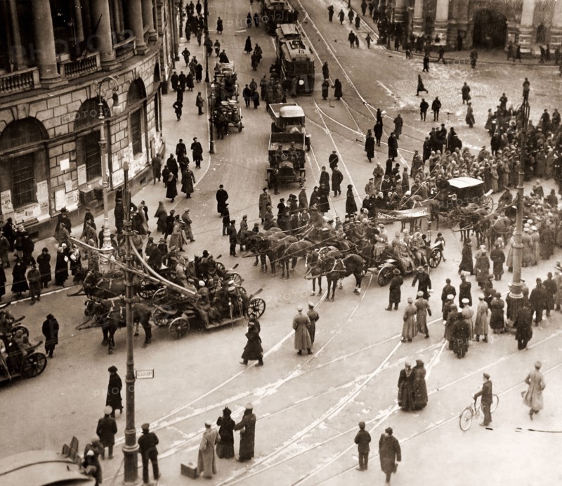 Demonstration of the War Invalids, Petrograd, April 1917, Saint Petersburg Russia, History of the Russian Revolution
