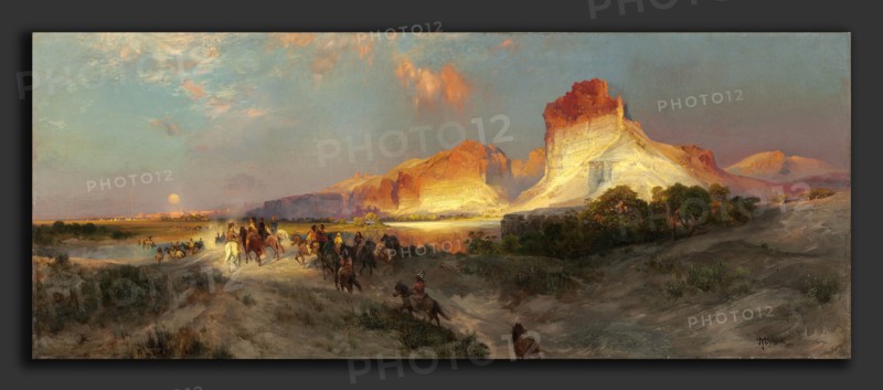 Thomas Moran (American, 1837 - 1926), Green River Cliffs, Wyoming, 1881, oil on canvas