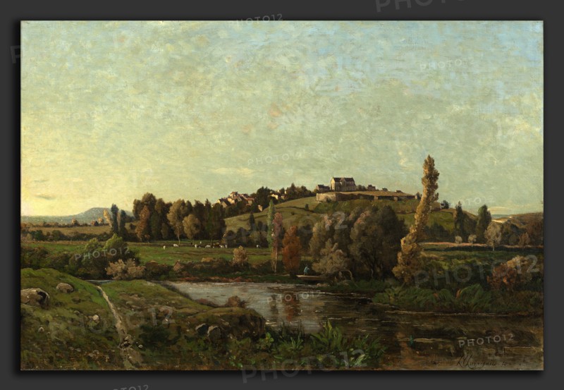 Henri-Joseph Harpignies (French, 1819 - 1916), Landscape in Auvergne, 1870, oil on canvas
