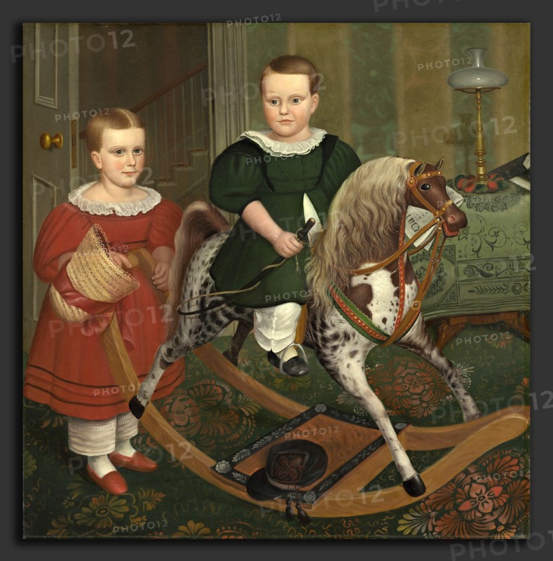 Robert Peckham (American, 1785 - 1877), The Hobby Horse, c. 1840, oil on canvas