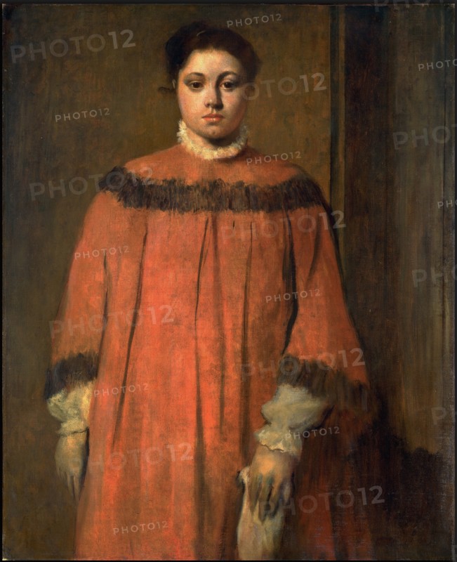 Degas, Fille en rouge