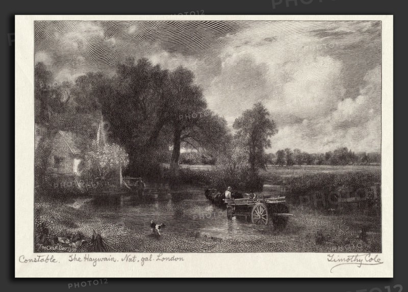 Timothy Cole after John Constable, The Haywain, American, 1852 - 1931, 1899, wood engraving