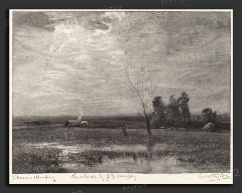 Timothy Cole after John Francis Murphy, Lowlands, American, 1852 - 1931, 1918, wood engraving