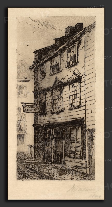 John Mackie Falconer, 78 Cross Street, Boston, Massachusetts, American, 1820 - 1903, 1879-1880, etching