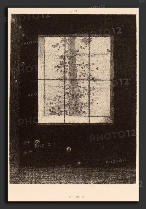 Odilon Redon, Le Jour (Day), French, 1840 - 1916, 1891, lithograph