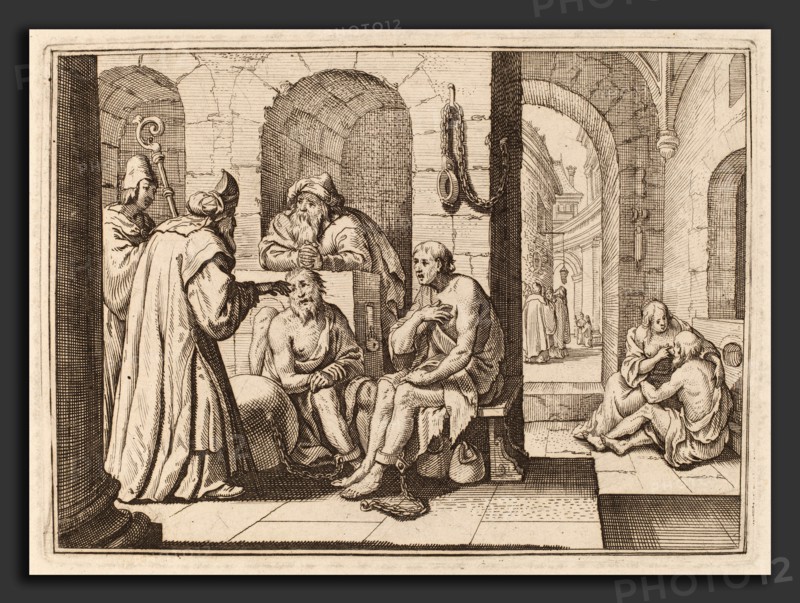 Conrad Meyer, Consolation of the Imprisoned, Swiss, 1618 - 1689, etching with engraving on laid paper
