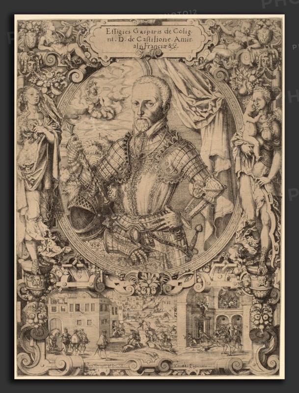 Jost Amman, Gaspar de Coligny, Swiss, 1539 - 1591, 1573