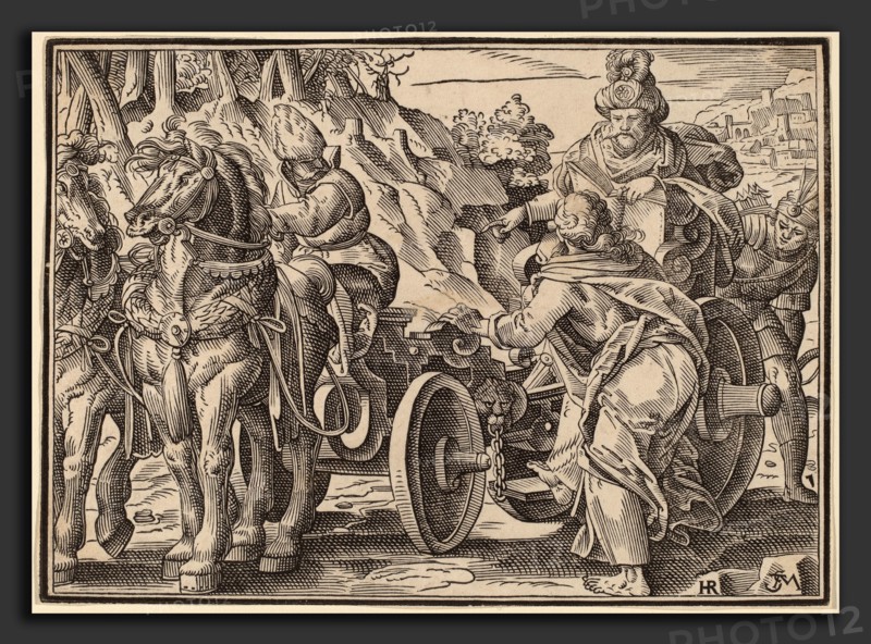 Christoph Murer, Christ Tells His Disciples of the Last Judgment, Swiss, 1558 - 1614, published 1630, woodcut on laid paper
