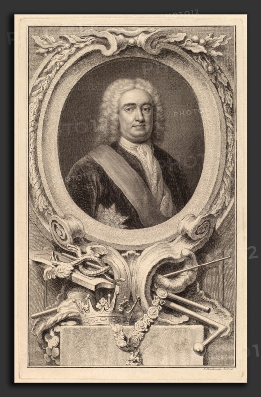 Jacobus Houbraken after Arthur Pond (Dutch, 1698 - 1780), Robert Walpole, 1st Earl of Orford, 1746, etching and engraving