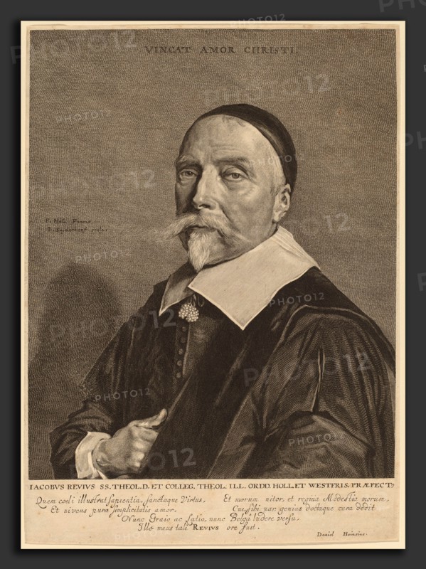 Jonas Suyderhoff after Frans Hals (Dutch, c. 1613 - 1686), Jacob Revius, engraving