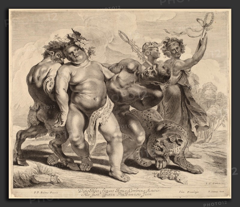 Jonas Suyderhoff after Sir Peter Paul Rubens (Dutch, c. 1613 - 1686), Drunkenness of Bacchus, engraving