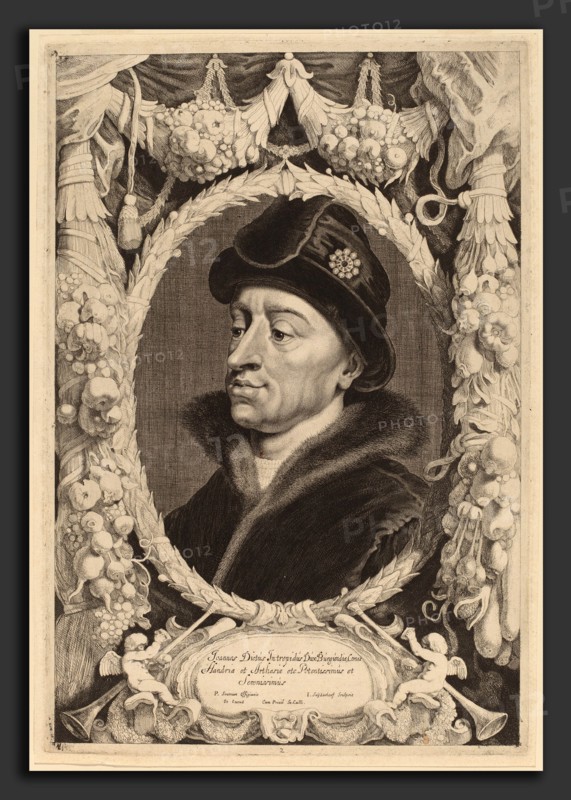 Jonas Suyderhoff after Pieter Claesz Soutman (Dutch, c. 1613 - 1686), John the Fearless, Duke of Burgundy, etching and engraving