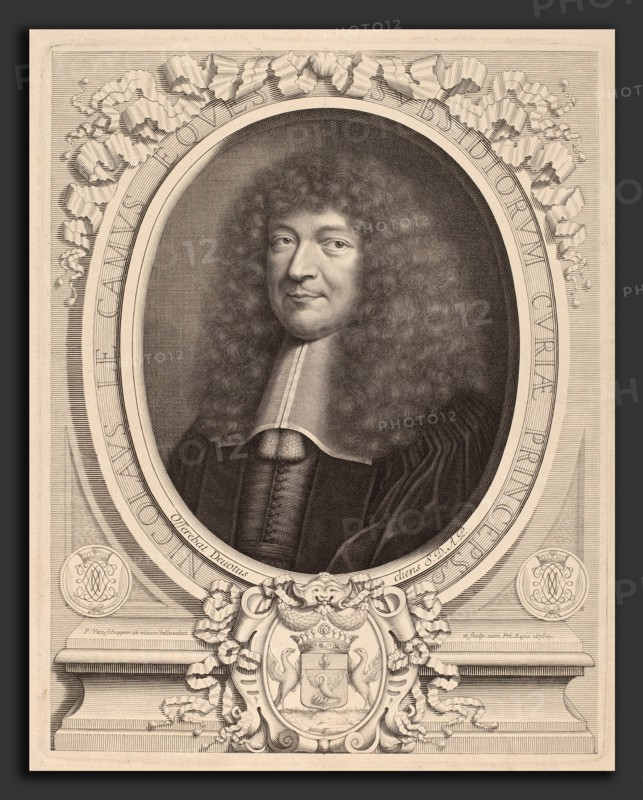 Peter Ludwig van Schuppen after Pieter van Mol (Flemish, 1627 - 1702), Nicolas Le Camus, 1678, engraving